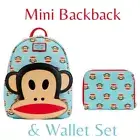 Loungefly Paul Frank Julius Face Backpack & Wallet Set NEW