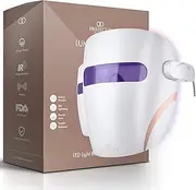 LED Light Facial Mask By Project E Beauty | Infrared, Red & Blue Light Therapy | Collagen Boost | Anti-Wrinkle & Anti-Acne | Wireless Face Mask | Advanced Skincare | All Skin Types