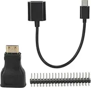 Mini HD to HD Adapter Micro USB to USB Female Power Cord 40P Pin Kit for