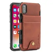 For Iphone6/6S 4.7 Inch Cloth Texture + Tpu Shockproof Protective Case With Vertical Flip Card Slots(Brown)