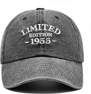 [LAMCEPLU] 70th Birthday Gifts for Men Women, Happy 70th Birthday Decorations - Adjustable Embroidered Baseball Caps