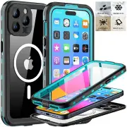 For iPhone 15 14 Pro Max Case Waterproof Shockproof Heavy Duty MagSafe Cover