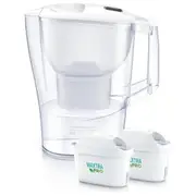 Brita Aluna XL Water Filter Jug 3.5L Pitcher + 2 Maxtra Plus Filter Cartridges