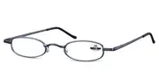 Oval Full Rim Metal Men's Glasses Blue Size +1.00 - Lenses Included - Private Health Rebate - Blue Light Block Available - SmartBuy Readers
