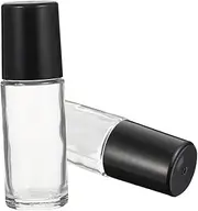 GANAZONO 6Pcs Refillable Roll Bottle Transparent with Caps for Essential Oils Hair Care Creams Leak and Easy to Fill