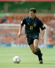 John Collins of Scotland at the UEFA Euro 96 group match between t- Old Photo
