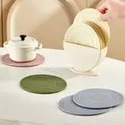 Heat-resistant Cup Mat Non-slip Coaster Silicone Insulation Pad Dining Table