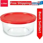 7-Cup Glass Food Storage Container with BPA-Free Snug Fit Lid - Microwave Safe