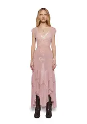 [Current Mood] Karmic Commotion Midi Dress - Pink