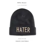 HATER SNAPBACK BEANIE-BLACK HATER金屬字體毛帽