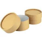 Brown Round Paper Gift Boxes with Lid (Pack of 2)