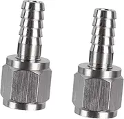 Okiyakusama Hose Barb Fitting Wear Resistant Directly Replace Sturdy Stainless Steel Coupler Fitting Adapter for Home Brew Fitting Fuel, 1 4