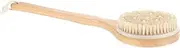FOYTOKI Long Handle Shower Ergonomic Bathing Exfoliating Scrubber for Back Cleaning Dry Brushing Massage Brush for All Skin