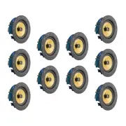 10 Pack - TDX 8" 2-Way Ceiling Wall Home Theater Speaker Flush Mount White New