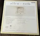 Allen + Roth Quinn LED Flush mount Chrome Crystals Ceiling Fixture #SFL103CH