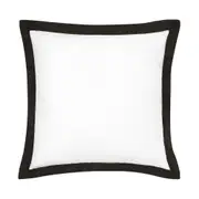 Accessorize Bedroom Collection Hotel White/Black Tailored Deluxe Cotton European Pillowcase