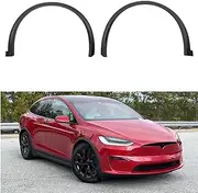 Front Wheel Eyebrow Flare Molding Trim Arch Compatible with Tesla Model X 2022-2024 1035289-00-M 1035288-00-M 1078209-00-F 1078207-00-F(A Pair)