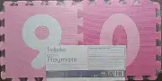 Baby Foam Play Mat (36-Piece Set) Interlocking Alphabet and Numbers Floor - pink