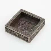 Veronese Design 4" x 4" Odin Well Of Knowledge Tray With Metal Ashtray
