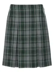 Snr Grey/Bottle Check Skirt