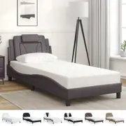 �Bed Frame with Headboard Mattress Base Bedstead Bedroom Faux Leather vidaXL