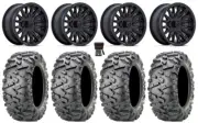 MSA Creed 15" Wheels Black 30" BigHorn 2.0 Tires Polaris RZR Turbo S / RS1