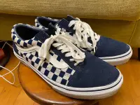 在飛比找Yahoo!奇摩拍賣優惠-VANS OLD SKOOL V36CL 深藍 棋盤格 56