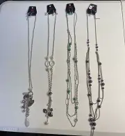 Paparazzi Jewelry Long Necklaces Lot Of 4