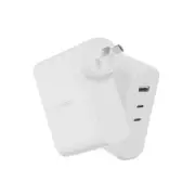 Cygnett PowerMaxx 100W Multiport GaN Wall Charger White, 1xUSB-A 18W,2xUSB-C
