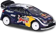 Majorette 212084012 WRC Assortment, WRC Cars, Die-Cast Vehicle with Freewheel and Suspension, Rubber Tyres, Includes Collector's Box, 4 Different Models, Delivery: 1 Piece, Random Selection, 7.5 cm