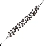 [MERRYHAPY] Button Beaded Necklace Womens Necklaces Women Girl Necklace Ethnic Style Necklace Africa Thick Thread, Coconut Shell, Wood Miss Yellow
