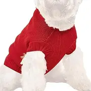 Dog Christmas Sweater, Pet Winter Knitwear, Christmas Tree Dog Sweater, Knit Dog Sweater, Holiday Dog Sweater, Winter Dog Knitwear, Sweater with Hat for Small Medium Dogs