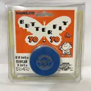 Duncan Butterfly Yo-Yo, 2003 Blue, 75th Anniversary Replica, NIB, NOS Vintage