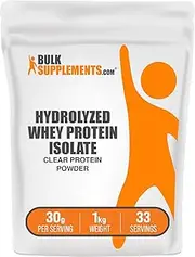BulkSupplements.com Hydrolyzed Whey Protein Isolate - Hydro Whey Protein - Whey Protein Isolate Unflavored - Hydrolyzed Protein (5 Kilograms - 11 lbs)
