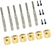 Frediuo RC Car Wheel Hex Hubs Replace Spare Parts, Easy to Install, Metal Modification Components Widened Combiner Hexagonal Adapter, 6x6 Has Output Shaft