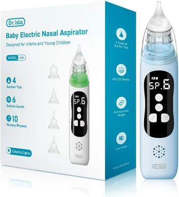 Henkion Baby Nasal Aspirator - Electric Nose Sucker for Baby - Auto Snot & No...