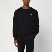 [KENZO] Black crew neck sweatshirt with logo M Black