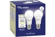 Mirabella Led Gls Es 14w 1400lm Globe Warm White 2 Pack