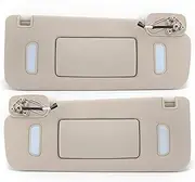 Car Sun Visor Sun Shield Board Beige ABS Lights Makeup Sun Visor, for Cadillac, for Escalade 2007-2014 Interior Sun Visor
