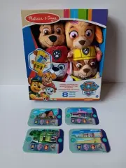 Melissa & Doug Paw Patrol Hand Puppets & 4 Cards Skye Chase Rubble Marshall New