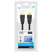 Crest Premium HDMI Cable 1.5m Gold Plate High Speed & Ethernet Full HD TV Lead