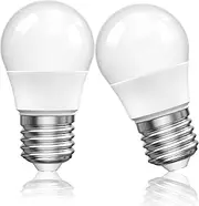 Lamptobe E27 LED Bulb 5W, E27 LED Light Bulb Cool White 5000k, A15 LED Bulb SES E27 Screw Bulb for Living Room, Bedroom, Kitchen, 40W Equivalent, Non Dimmable(2 PCS)