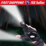 LED Flashlight Waterproof Gloves - Practical Durable Fingerless Gloves CW