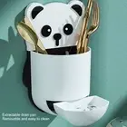 Chopstick Container Adorable Appearance Item Storage Animal Bear Style Tableware