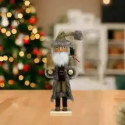 Wooden Christmas Nutcracker Christmas Decor for Mantel Bedroom Scene Layout