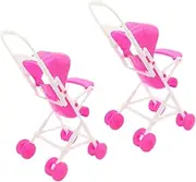 Realistic Doll Stroller Toy Mini House Stroller for Dolls Sturdy Elegant for Boys and Girls Pretend Play