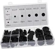 PLAFOPE 170pcs Rubber Wire Rope Kit for Cable Management Grommets Firewall Plugs Sealing for Electrical Automotive Use