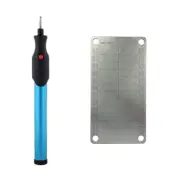 Crypto Recovery Plate + Engraver pen, gift set for bitcoin 24 phrase seed