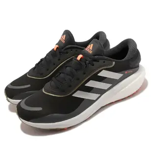 adidas 愛迪達 慢跑鞋 Supernova GTX M 男鞋 黑 銀 防水 運動鞋 再生材質 緩衝 GW9109