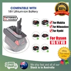 Adapter For Makita Ryobi Milwaukee Lithium-ion Battery Convert To Dyson V6 V7 V8